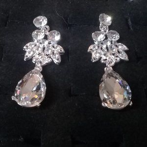 CZ Crystal lace style earrings